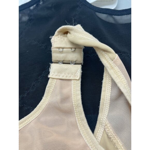 set of 3 sport bra brown white black front closer adjustable shoulder XL READ - Picture 4 of 9